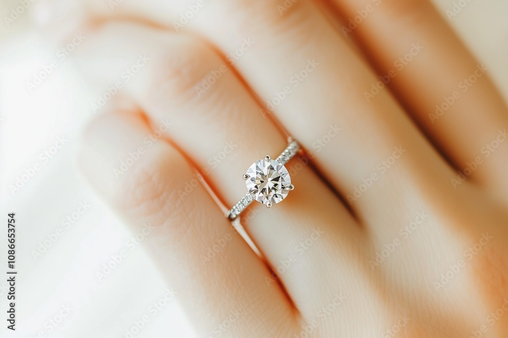 close up of a woman's hand wearing a diamond engagement ring jewelry close up of a woman's hand wearing a diamond engagement ring jewelry