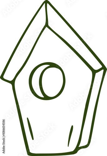 Illustration of a bird house