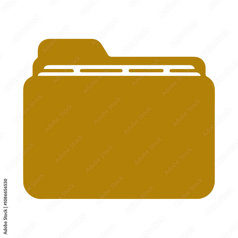 Flat open folder icon set for paper design. Document icon vector. Flat open folder icon set for paper design. Document icon vector.