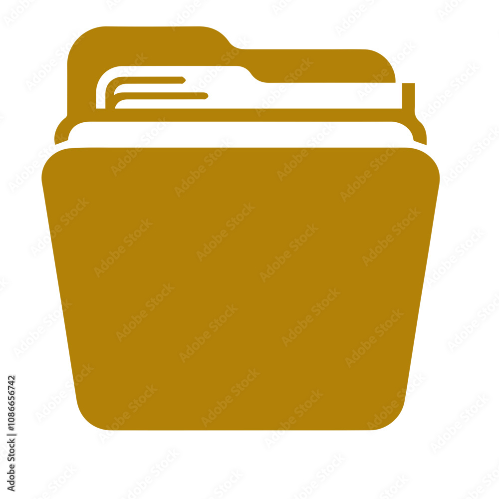 Flat open folder icon set for paper design. Document icon vector. Flat open folder icon set for paper design. Document icon vector.