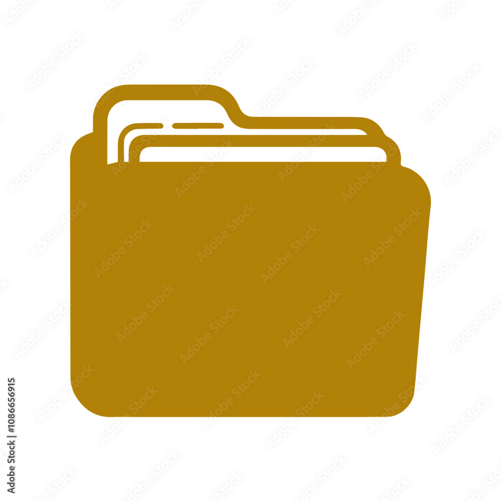 Flat open folder icon set for paper design. Document icon vector. Flat open folder icon set for paper design. Document icon vector.