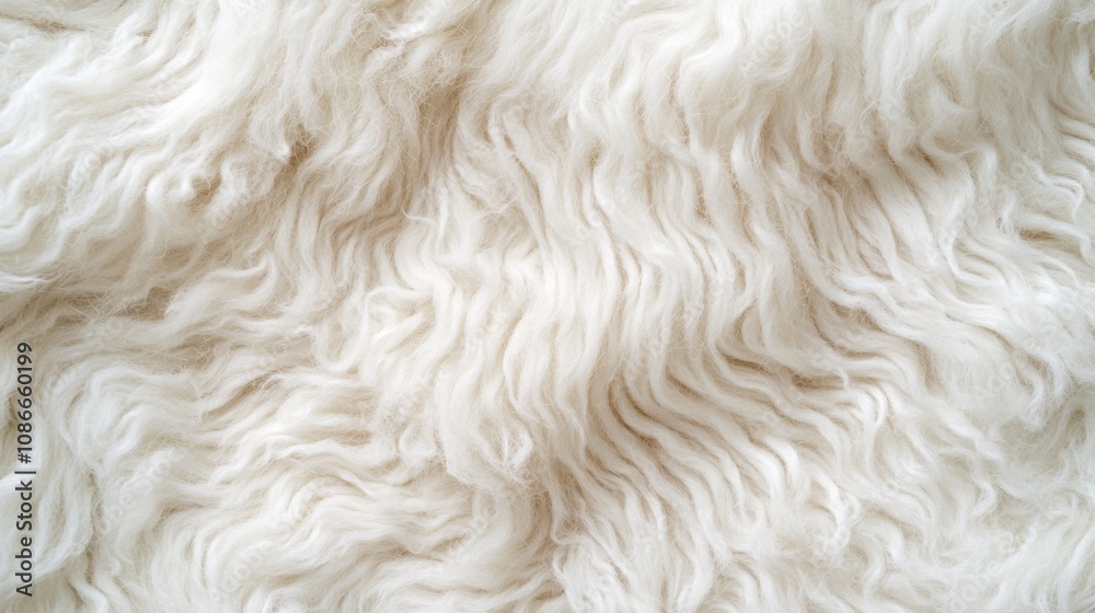Fluffy White Fabric with Gentle Waves A gentle wave pattern quality Fluffy White Fabric with Gentle Waves A gentle wave pattern quality