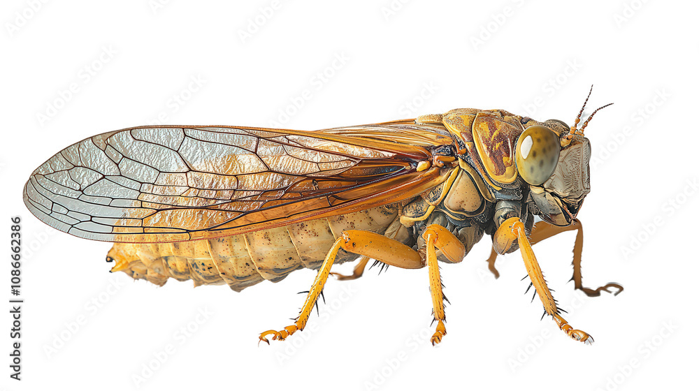 Cicada on white background. Cicada on white background.