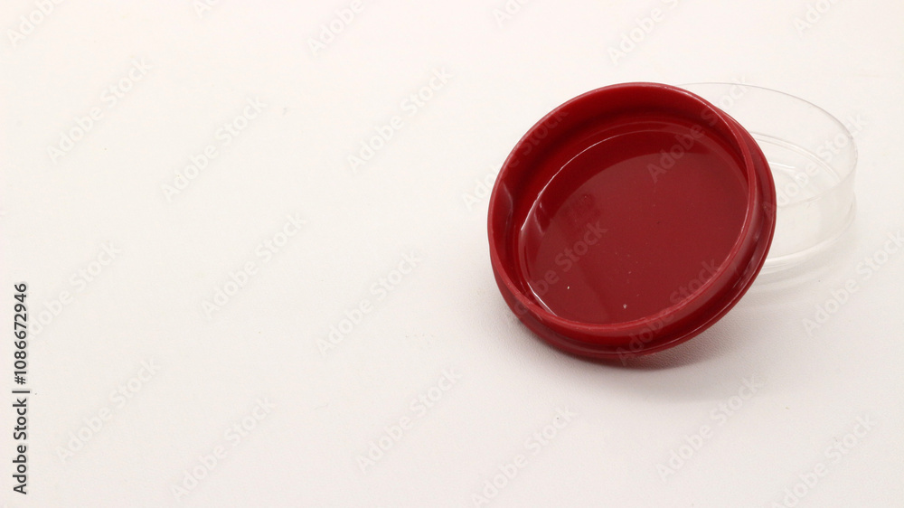 Isolated badge or pin storage container Isolated badge or pin storage container