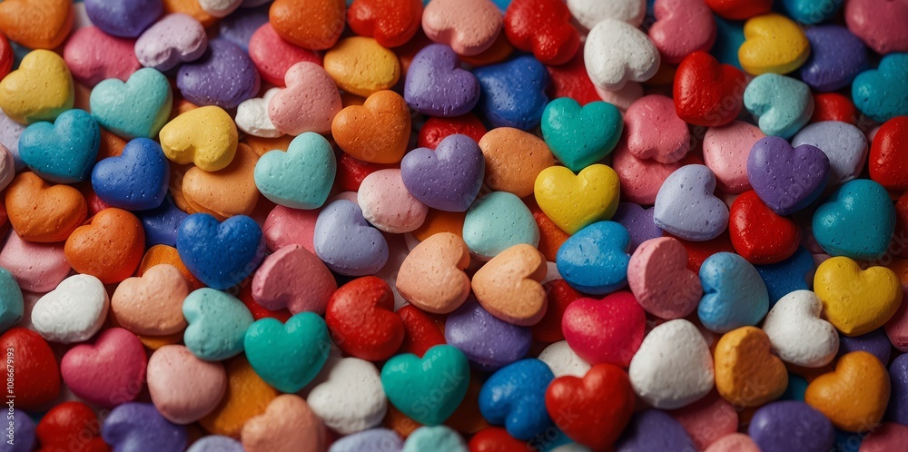 Colorful hearts background. Love and Valentine's day concept Colorful hearts background. Love and Valentine's day concept