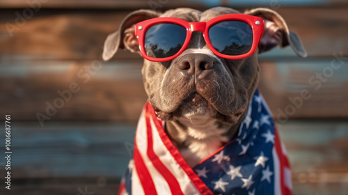 American Flag Clothes for Independence Day Dogs and Pets Celebrating in Style photo