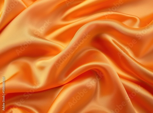 orange satin fabric