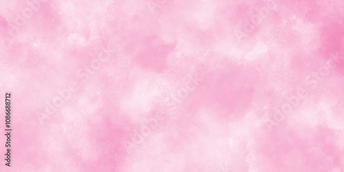 Stain artistic hand painted texture of pink, pastel hand painted watercolor of pink texture, White smoky watercolor painting on old paper texture, Pink rose tone abstract texture with cloudy stains.