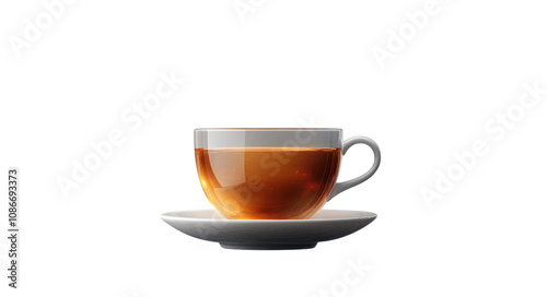 Hot tea cup on Transparent Background