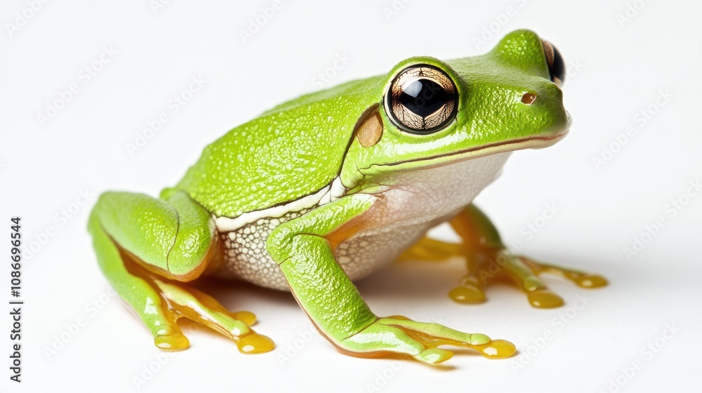Green Tree Frog Portrait with Big Eyes Green Tree Frog Portrait with Big Eyes