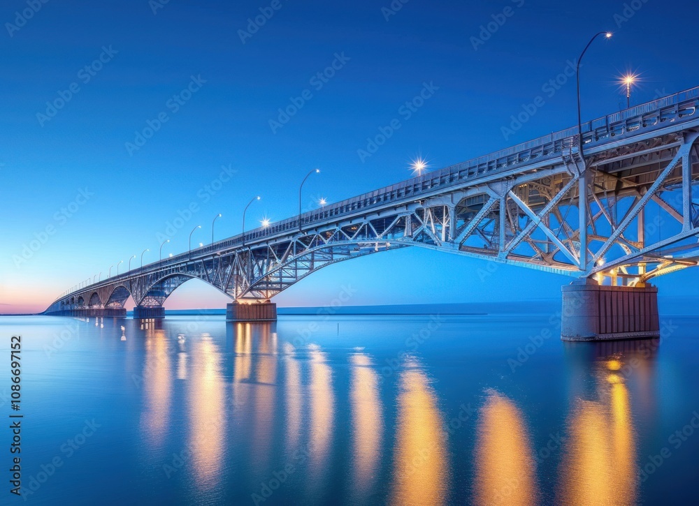 Naklejka premium iconic Cherry Blossom bridge