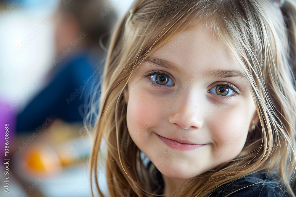 Generative AI Image of pupils Students teachers in School Canteen Healthy Meal eating together Generative AI Image of pupils Students teachers in School Canteen Healthy Meal eating together