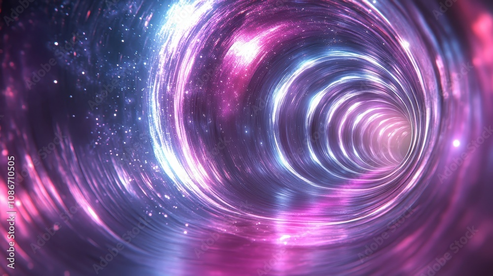 A mesmerizing tunnel of swirling pink and blue light, evoking a sense of cosmic wonder and infinite possibilities. A mesmerizing tunnel of swirling pink and blue light, evoking a sense of cosmic wonder and infinite possibilities.