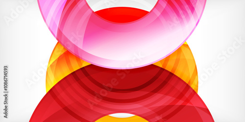 Circles, round elements, ring shapes premium background. Vector Illustration For Wallpaper, Banner, Background, Card, Book Illustration, landing page