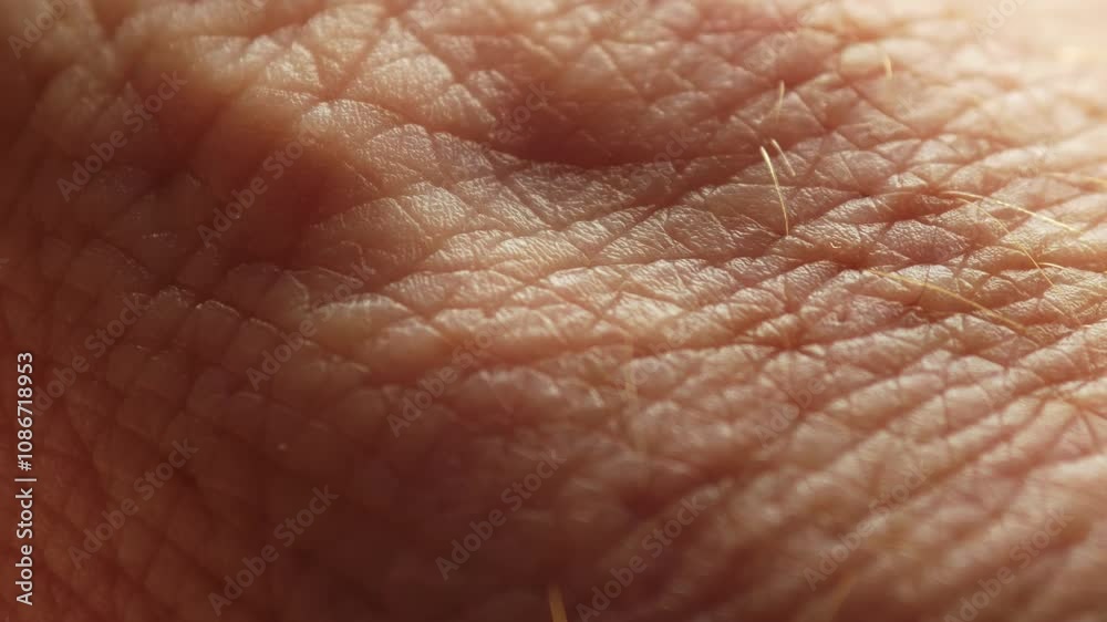 Human hand skin texture macro close up 4K stock footage Human hand skin texture macro close up 4K stock footage