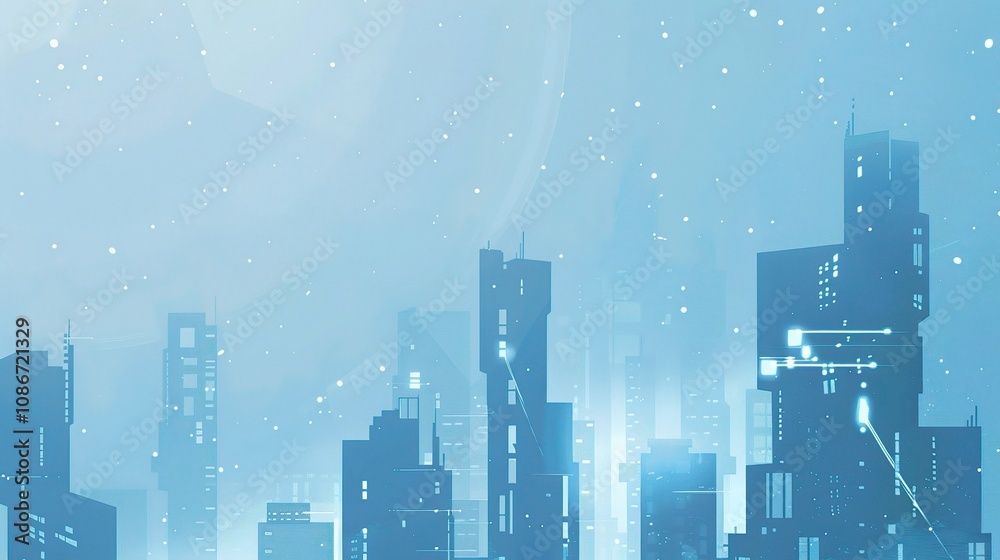 Blue Tech City Architecture Background - A Futuristic Urban Landscape of Innovation. The Blue - Hued Buildings with Sleek Lines, Symbolizing the Technological Advancements Blue Tech City Architecture Background - A Futuristic Urban Landscape of Innovation. The Blue - Hued Buildings with Sleek Lines, Symbolizing the Technological Advancements