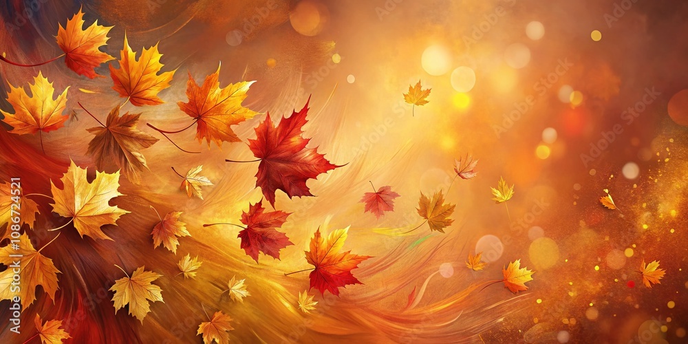 Abstract Autumnal Background with Warm Colors and Brushstrokes, Capturing the Essence of Fall's Beauty and Transition, Perfect for Seasonal Designs and Artistic Inspirations Abstract Autumnal Background with Warm Colors and Brushstrokes, Capturing the Essence of Fall's Beauty and Transition, Perfect for Seasonal Designs and Artistic Inspirations