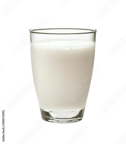 High-Quality PNG of Fresh milk in the glass on transparent png Isolated on White Background – High Resolution