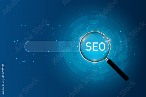 Website admins using SEO tools to get their websites ranked in top search rankings in search engine. Website improvement concept to make search results higher.
