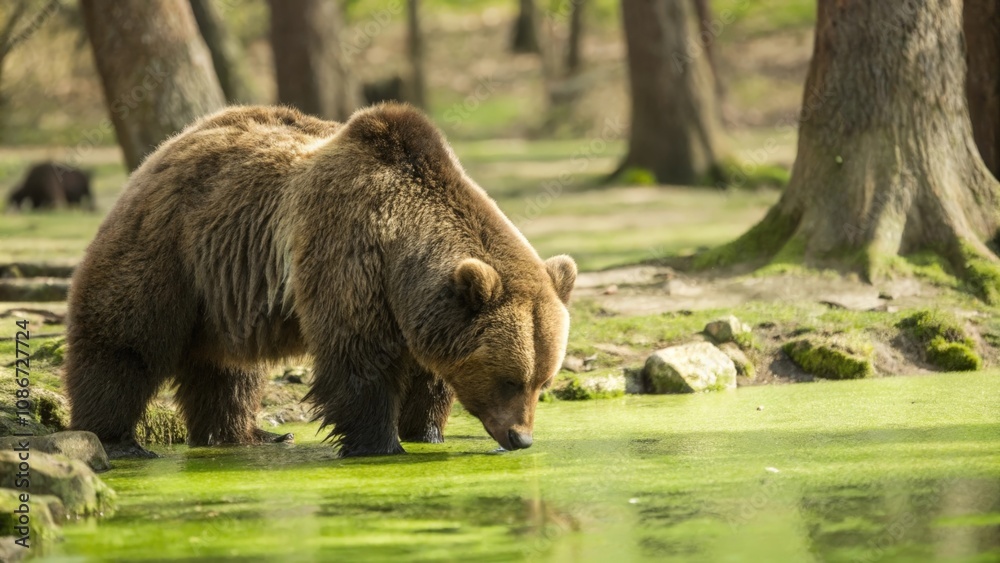 brown bear in the forest