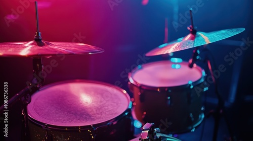 Drums under Neon Lights