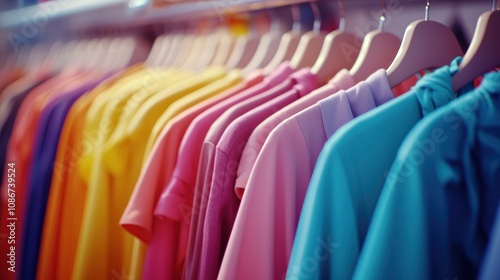 Rainbow of T-shirts Hanger Shop