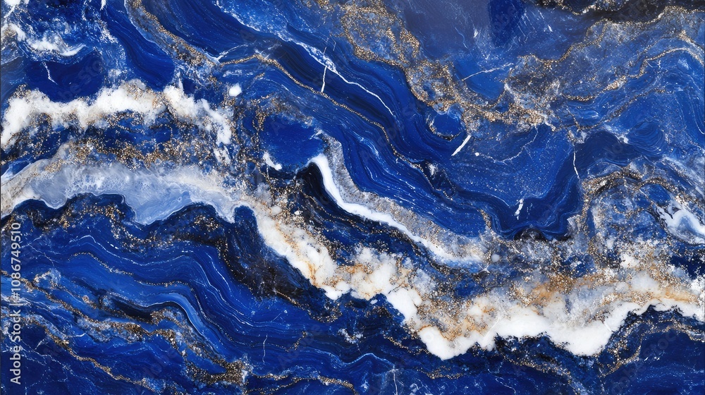 Mesmerizing Deep Blue Agate Stone with White Veins and Gold Accents Ideal for Luxury Designs and Backgrounds in Various Creative Projects Mesmerizing Deep Blue Agate Stone with White Veins and Gold Accents Ideal for Luxury Designs and Backgrounds in Various Creative Projects