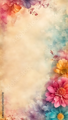 Abstract Design With Blank Text Space