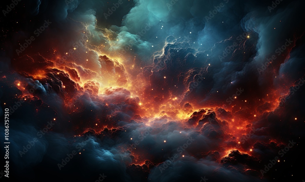 Colorful Sky Filled With Abundant Clouds Colorful Sky Filled With Abundant Clouds