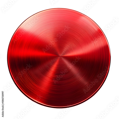 red disc  isolated on a transparent background
