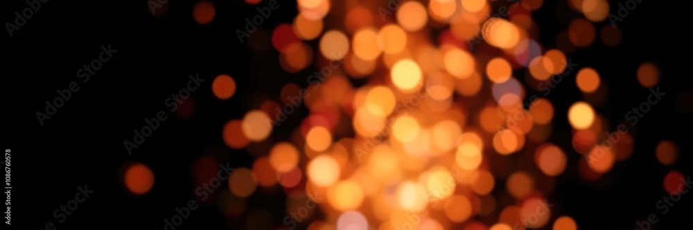 Obraz premium Blurry colorful sparks drifting through a black canvas, visual interest, vibrant hues, chaotic beauty