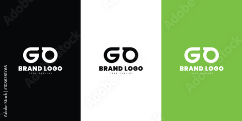GO glasses vector illustration template