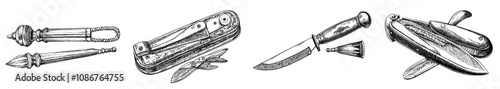 An illustration of a knife that cuts.
