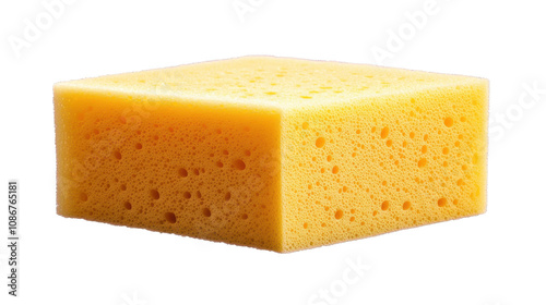 Sponge for washing dishes. Isolated on a transparent background.