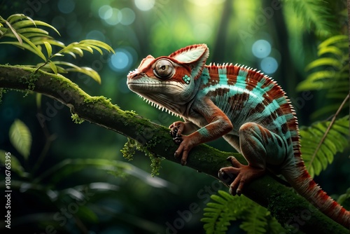Chameleon im Urwald