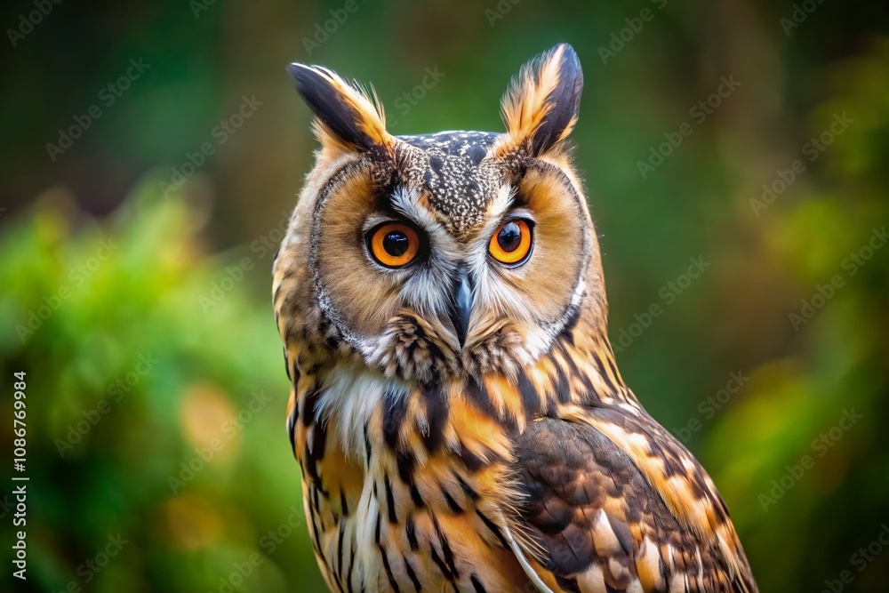 Captivating Longeared Owl in Stunning Detail on a Clean Background Perfect for Nature Lovers and Wildlife Enthusiasts Captivating Longeared Owl in Stunning Detail on a Clean Background Perfect for Nature Lovers and Wildlife Enthusiasts