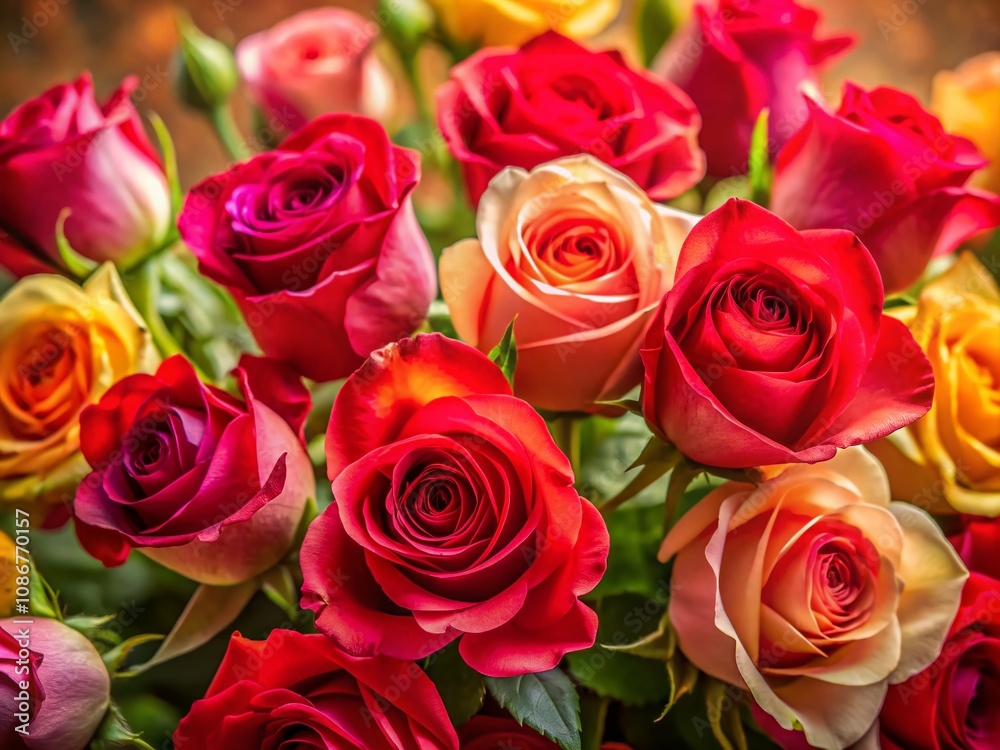 Captivating Love U Roses in Bloom: A Stunning Display of Red and Pink Roses Framed Using the Rule of Thirds for a Romantic Setting Perfect for Celebrations and Sweet Gestures Captivating Love U Roses in Bloom: A Stunning Display of Red and Pink Roses Framed Using the Rule of Thirds for a Romantic Setting Perfect for Celebrations and Sweet Gestures