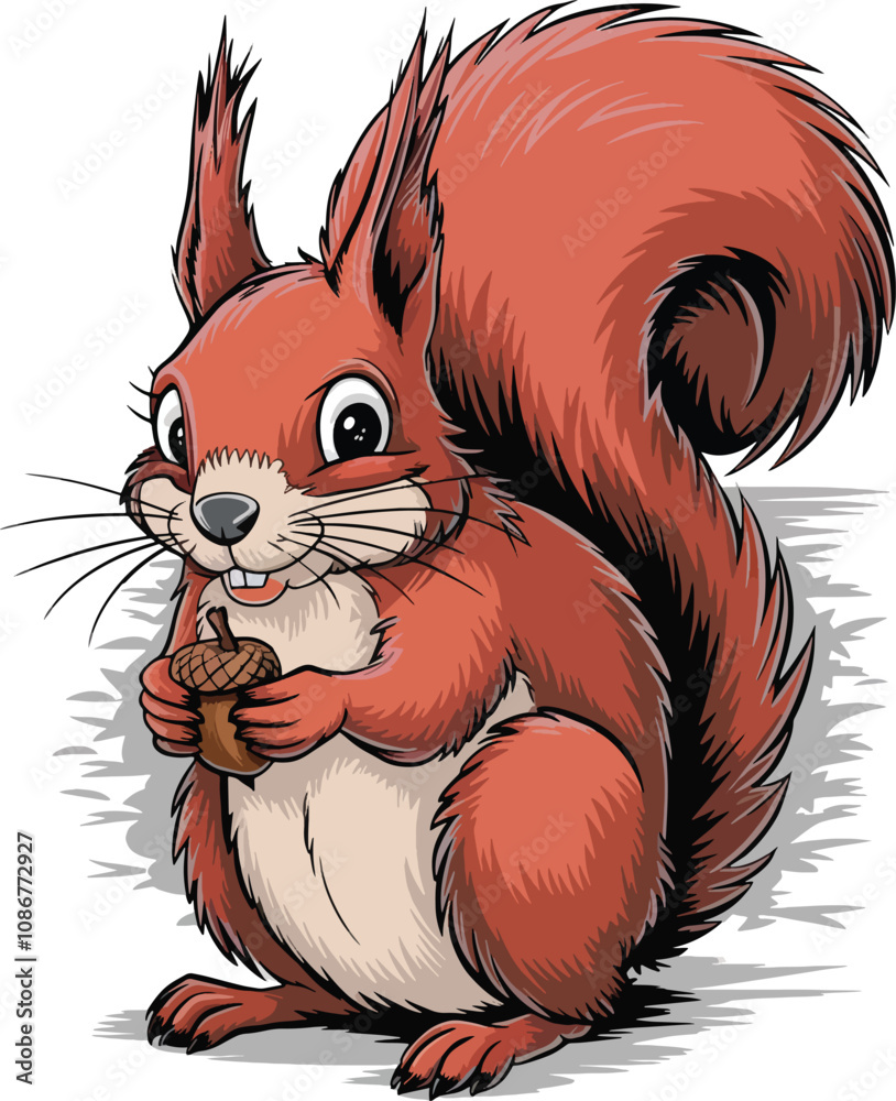 heart shape love with hand of a squirrel illustration heart shape love with hand of a squirrel illustration