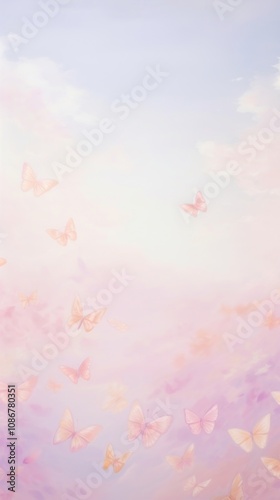 Painting of butterflies wallpaper outdoors nature flying.