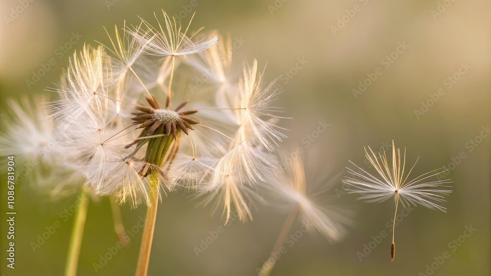 Obraz premium dandelion seed head