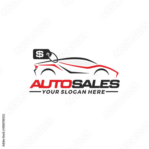Car sales logo template vector illustration