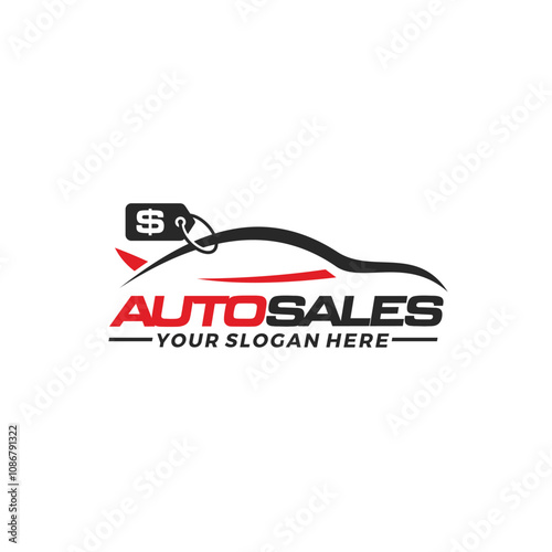 Car sales logo template vector illustration