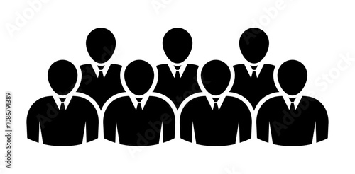 Symbol, ikona ludzi. Plik wektorowy.