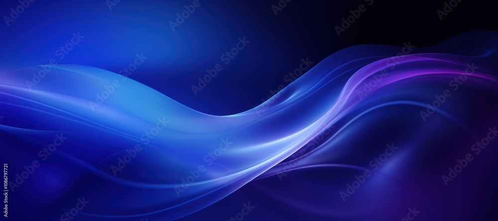 Obraz premium Abstract blue background elegant flowing purple.