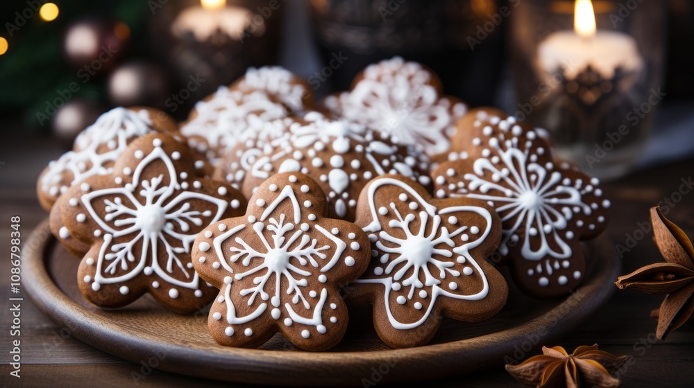 Sweet Magic Unleashed: The Delicate Dance of Fingers Adorning Gingerbread Sweet Magic Unleashed: The Delicate Dance of Fingers Adorning Gingerbread