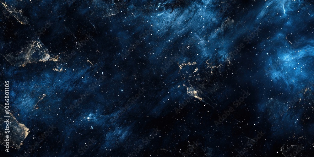 Fototapeta premium Blue wallpaper background astronomy universe.