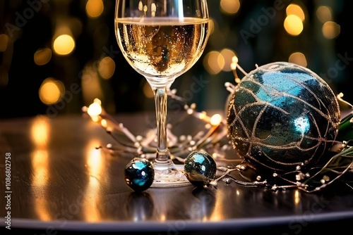 new years eve sparkling details elegant attire for celebrations photo