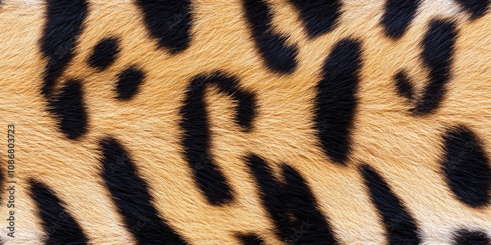 Seamless pattern of realistic leopard fur with detailed black and brown spots, capturing the natural beauty of wildlife textures for creative designs.. Seamless pattern of realistic leopard fur with detailed black and brown spots, capturing the natural beauty of wildlife textures for creative designs..