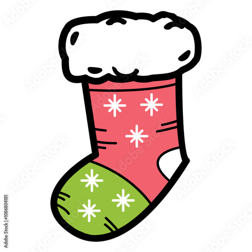 Christmas stocking icon