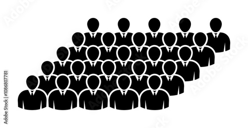 Symbol, ikona ludzi. Plik wektorowy.